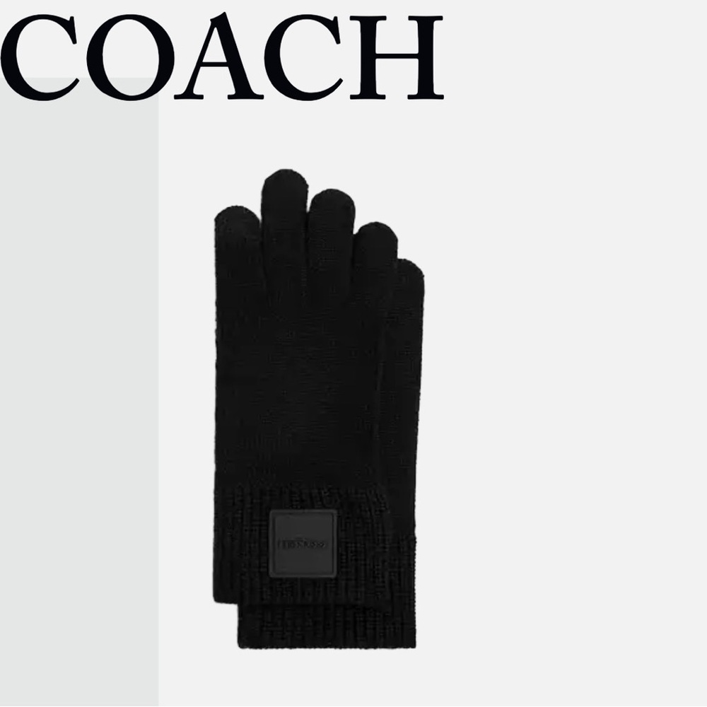 Coach Black Men's Gloves